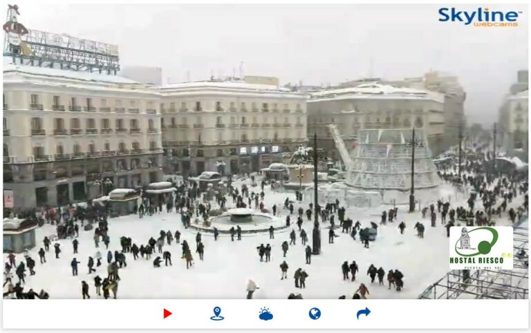 snow in madrid